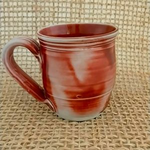 Hand Crafted Red Farmhouse Pottery Mug